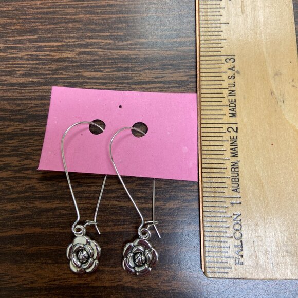 Handmade Jewelry - Rose Charm Earrings